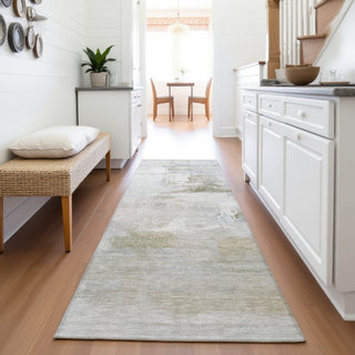 Piper Looms Chantille Abstract ACN2044 Linen Machine Washable Area Rug Runner Lifestyle Image Feature