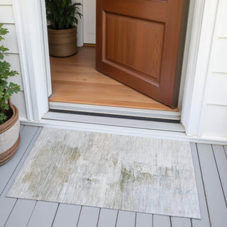 Piper Looms Chantille Abstract ACN2044 Linen Machine Washable Area Rug Scatter Outdoor Lifestyle Image Feature