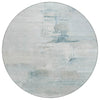 Piper Looms Chantille Abstract ACN2044 Sky Machine Washable Area Rug Round Main Image