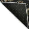Piper Looms Chantille Global ACN2045 Black Machine Washable Area Rug Backing Image