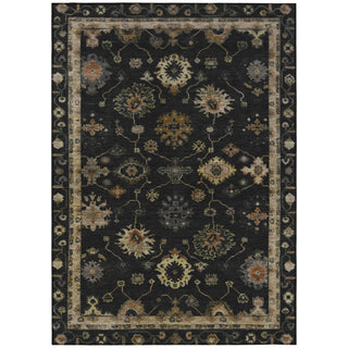 Piper Looms Chantille Global ACN2045 Black Machine Washable Area Rug main image