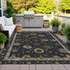 Piper Looms Chantille Global ACN2045 Black Machine Washable Area Rug Outdoor Lifestyle Image Feature
