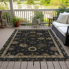Piper Looms Chantille Global ACN2045 Black Machine Washable Area Rug Outdoor Lifestyle Image Feature