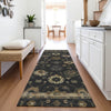 Piper Looms Chantille Global ACN2045 Black Machine Washable Area Rug Runner Lifestyle Image Feature