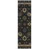 Piper Looms Chantille Global ACN2045 Black Machine Washable Area Rug Runner Main Image