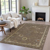 Piper Looms Chantille Global ACN2045 Chocolate Machine Washable Area Rug Lifestyle Image Feature