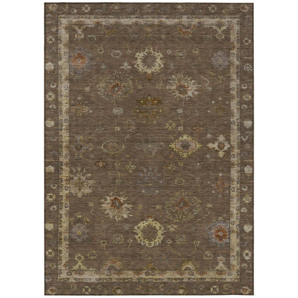 Piper Looms Chantille Global ACN2045 Chocolate Machine Washable Area Rug main image