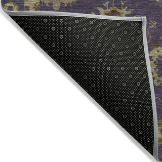Piper Looms Chantille Global ACN2045 Eggplant Machine Washable Area Rug Backing Image