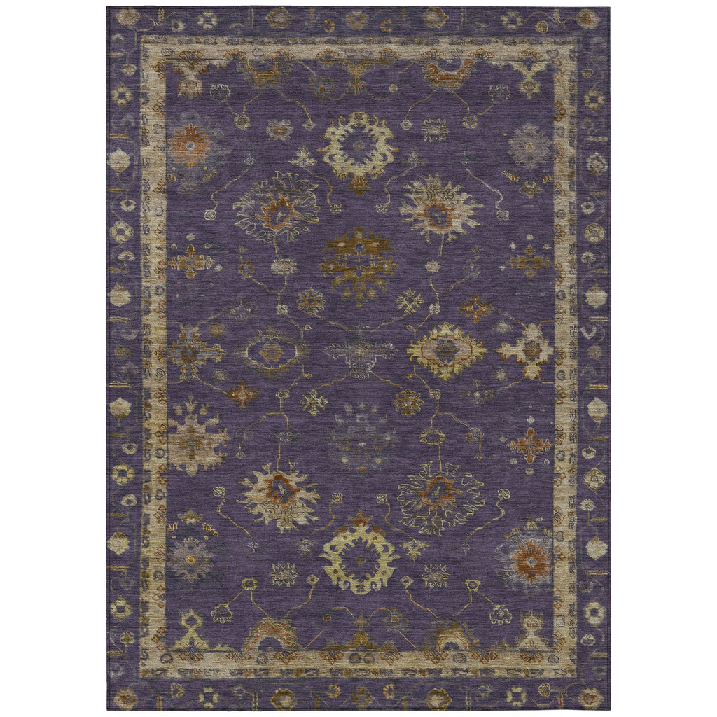 Piper Looms Chantille Global ACN2045 Eggplant Machine Washable Area Rug main image