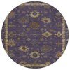 Piper Looms Chantille Global ACN2045 Eggplant Machine Washable Area Rug Round Main Image
