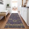 Piper Looms Chantille Global ACN2045 Eggplant Machine Washable Area Rug Runner Lifestyle Image Feature