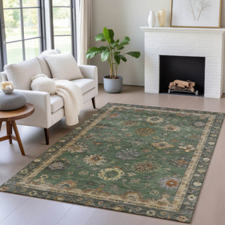 Piper Looms Chantille Global ACN2045 Fern Machine Washable Area Rug Lifestyle Image Feature