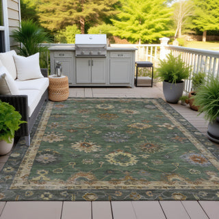 Piper Looms Chantille Global ACN2045 Fern Machine Washable Area Rug Outdoor Lifestyle Image Feature
