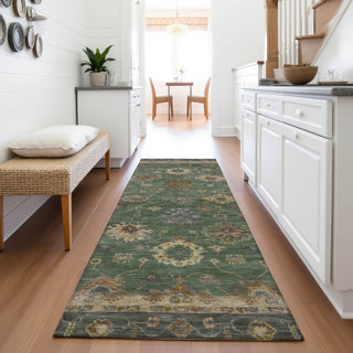 Piper Looms Chantille Global ACN2045 Fern Machine Washable Area Rug Runner Lifestyle Image Feature