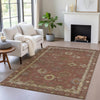 Piper Looms Chantille Global ACN2045 Paprika Machine Washable Area Rug Lifestyle Image Feature