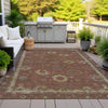 Piper Looms Chantille Global ACN2045 Paprika Machine Washable Area Rug Outdoor Lifestyle Image Feature
