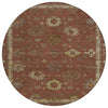 Piper Looms Chantille Global ACN2045 Paprika Machine Washable Area Rug Round Main Image