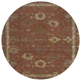 Piper Looms Chantille Global ACN2045 Paprika Machine Washable Area Rug Round Main Image