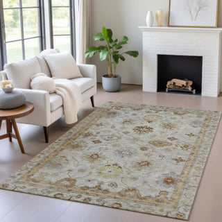 Piper Looms Chantille Global ACN2045 Taupe Machine Washable Area Rug Lifestyle Image Feature