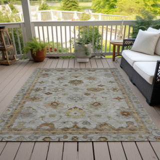 Piper Looms Chantille Global ACN2045 Taupe Machine Washable Area Rug Outdoor Lifestyle Image Feature