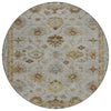 Piper Looms Chantille Global ACN2045 Taupe Machine Washable Area Rug Round Main Image