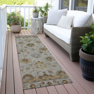 Piper Looms Chantille Global ACN2045 Taupe Machine Washable Area Rug Runner Outdoor Lifestyle Image Feature