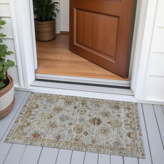 Piper Looms Chantille Global ACN2045 Taupe Machine Washable Area Rug Scatter Outdoor Lifestyle Image Feature