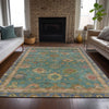 Piper Looms Chantille Global ACN2045 Teal Machine Washable Area Rug Lifestyle Image Feature