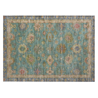 Piper Looms Chantille Global ACN2045 Teal Machine Washable Area Rug Scatter Main Image