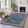 Piper Looms Chantille Global ACN2046 Blue Machine Washable Area Rug Lifestyle Image Feature