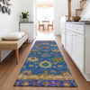 Piper Looms Chantille Global ACN2046 Blue Machine Washable Area Rug Runner Lifestyle Image Feature