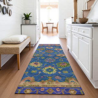 Piper Looms Chantille Global ACN2046 Blue Machine Washable Area Rug Runner Lifestyle Image Feature