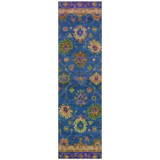 Piper Looms Chantille Global ACN2046 Blue Machine Washable Area Rug Runner Main Image