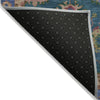 Piper Looms Chantille Global ACN2046 Teal Machine Washable Area Rug Backing Image