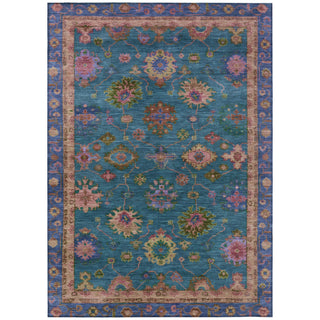 Piper Looms Chantille Global ACN2046 Teal Machine Washable Area Rug main image