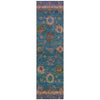 Piper Looms Chantille Global ACN2046 Teal Machine Washable Area Rug Runner Main Image
