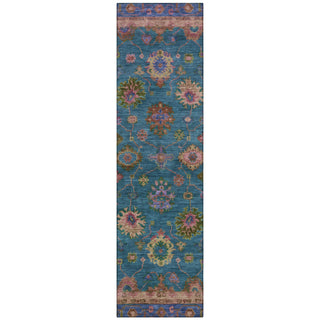 Piper Looms Chantille Global ACN2046 Teal Machine Washable Area Rug Runner Main Image