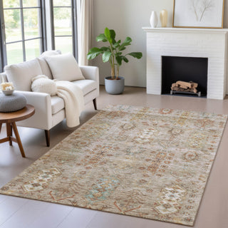 Piper Looms Chantille Global ACN2047 Beige Machine Washable Area Rug Lifestyle Image Feature