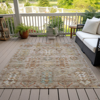 Piper Looms Chantille Global ACN2047 Beige Machine Washable Area Rug Outdoor Lifestyle Image Feature