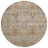 Piper Looms Chantille Global ACN2047 Beige Machine Washable Area Rug Round Main Image
