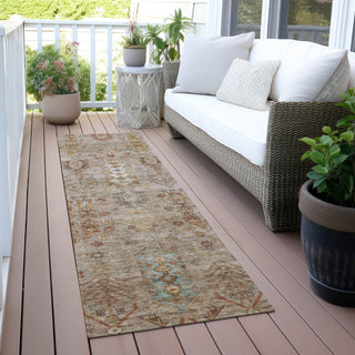 Piper Looms Chantille Global ACN2047 Beige Machine Washable Area Rug Runner Outdoor Lifestyle Image Feature