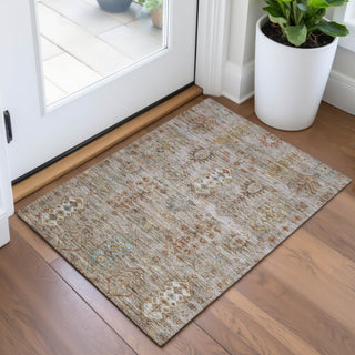 Piper Looms Chantille Global ACN2047 Beige Machine Washable Area Rug Scatter Lifestyle Image Feature