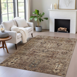 Piper Looms Chantille Global ACN2047 Brown Machine Washable Area Rug Lifestyle Image Feature