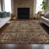 Piper Looms Chantille Global ACN2047 Brown Machine Washable Area Rug Lifestyle Image Feature
