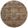 Piper Looms Chantille Global ACN2047 Brown Machine Washable Area Rug Round Main Image