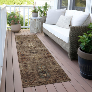 Piper Looms Chantille Global ACN2047 Brown Machine Washable Area Rug Runner Outdoor Lifestyle Image Feature
