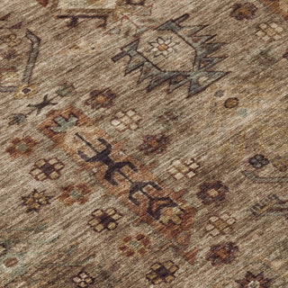 Piper Looms Chantille Global ACN2047 Brown Machine Washable Area Rug Swatch Image