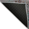 Piper Looms Chantille Global ACN2047 Gray Machine Washable Area Rug Backing Image