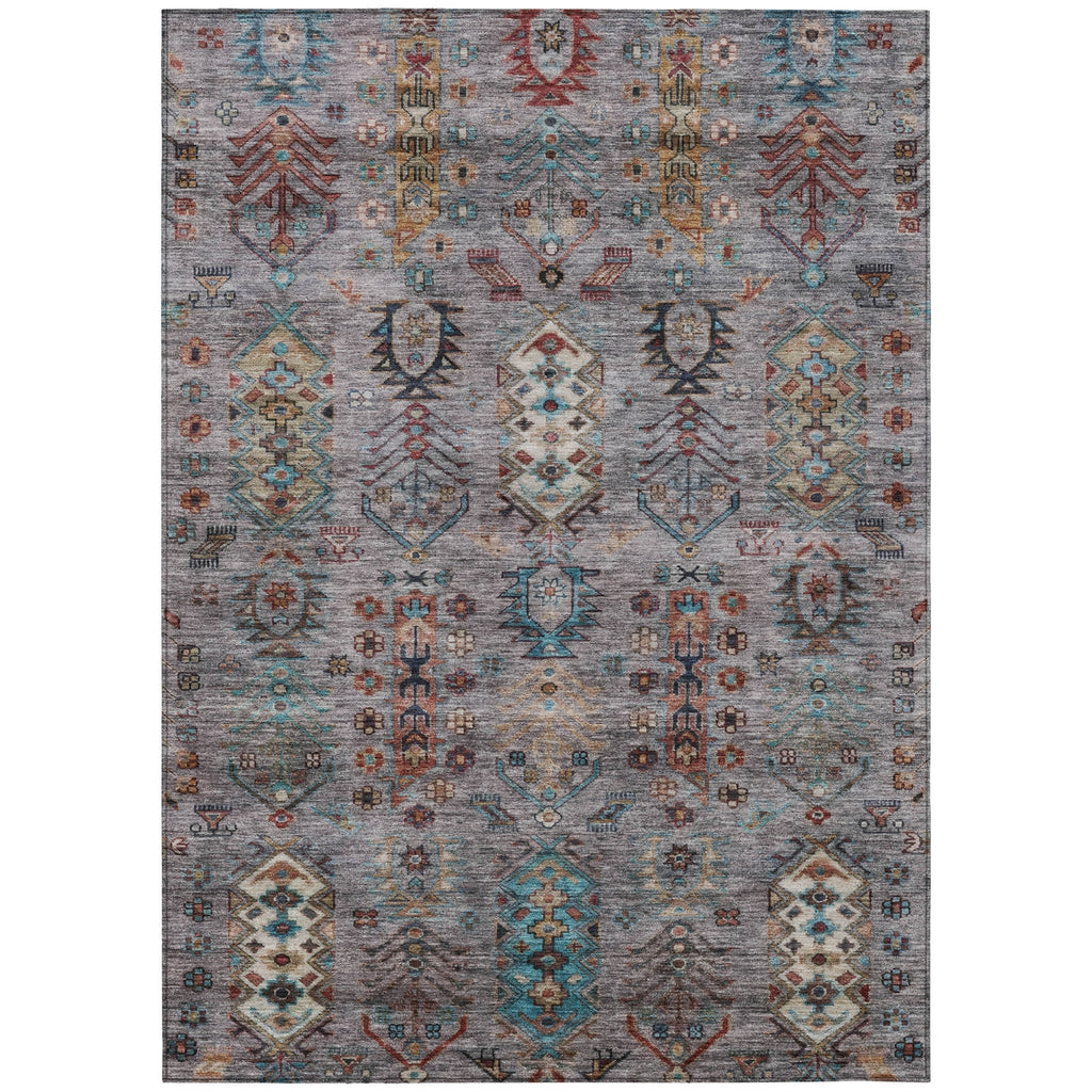Piper Looms Chantille Global ACN2047 Gray Machine Washable Area Rug main image