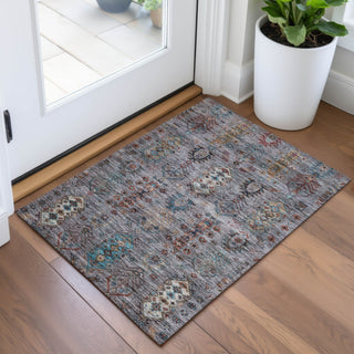 Piper Looms Chantille Global ACN2047 Gray Machine Washable Area Rug Scatter Lifestyle Image Feature